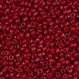 15/0 Miyuki Seed Beads #1464 Opaque Maroon 22g