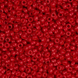 15/0 Miyuki Seed Beads #1684 Opaque Red 22g