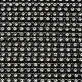 Plastic Rhinestone Banding 2mm Black/Crystal by the Yard