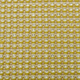 *Plastic Rhinestone Banding 2mm Yellow/Crystal by the Yard