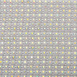 Plastic Rhinestone Banding 2mm White/Crystal AB by the Yard