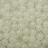 Round Plastic Beads 8mm Glow In The Dark 1000/pk