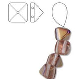 *Czech Pyramid Stud Beads 6mm Crystal Sliperit 25/strand