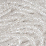 10/0 Czech 3 Cut Seed Beads Crystal White Luster Hank