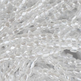 10/0 Czech 3 Cut Seed Beads Transparent Luster Crystal Hank