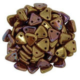 Triangle Perles Bronze Lustre Iris Rouge Flacon 9g