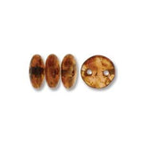 Perles de lentilles tchèques Picasso rose laiteux 50/fil