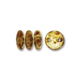 Perles de lentilles tchèques Crystal Picasso 50/fil