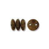 Perles de lentilles tchèques Beige Bronze Picasso 50/fil