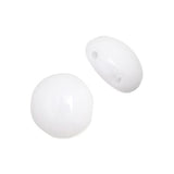Perles Bonbons Tchèques 22/fil - Blanc Opaque