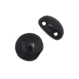 Perles Bonbons Tchèques 22/fil - Noir Opaque