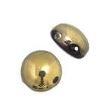 Perles Bonbons Tchèques 22/fil - Or Ambre Semi-Revêtu