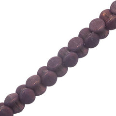 *4x6mm Czech Pellet Beads White Lilac Luster 44/Strand