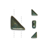 *Czech Tango Beads 6mm Turquoise Bronze 5.3g