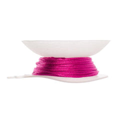 1.5mm Strawberry Pink Rattail Cord 20yd