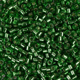 11/0 Delica Bead #0046 Silver Lined Light Green 5.2g