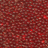 3.4mm Miyuki Drop Silver Lined Red 25g
