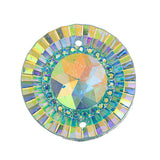 Turquoise AB 20mm Round Sew-On Stone #9150-04 10/pk