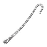 4 7/8" Signet Fleurs et papillons en argent antique 5/pqt