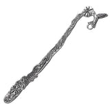 Bookmark Hummingbird 4.85" Antique Silver 5/pk