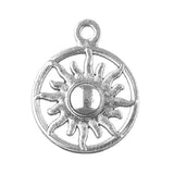 Sun Metal Charm 20x16mm 5/pk