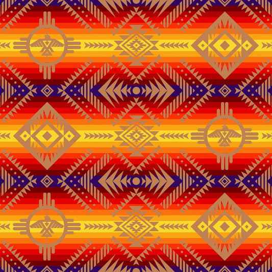 Cotton Fabric Thunderbird #647 Red - Half Yard