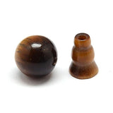Tiger Eye Guru Beads 10mm Round (Natural) 2 Sets/Pk