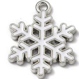 Breloque en Métal Flocon de Neige 3/4" 5/pk