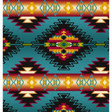 Couverture Stripe Turquoise 100% Polaire - Prix Par Verge