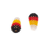 *Beaded Bead 10x18mm Drop 4-Directions 2/pk
