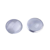 Cabochon rond en verre transparent 3/4" 20/pqt