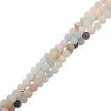 4mm Amazonite Mat (Naturel) Perles 15-16" Brin
