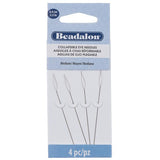 Aiguilles à perles à œillet pliables moyennes de 2,5 po 4/pqt