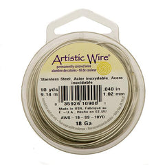 18g Artistic Wire Stainless Steel 10yd