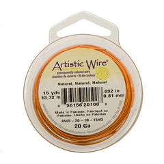 20g Artistic Wire Natural Copper 15yd