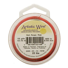 22g Artistic Wire Red 15yd