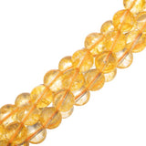 10mm Citrine (Naturel) Perles 15-16" Brin