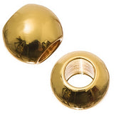 Round Metal Beads 6mm 18kt Gold Plated 10/pk