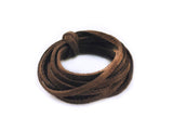 Suede 3mm Lace Dark Brown 2m