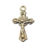 1" pendentif en métal crucifix doré 5/pk