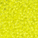 11/0 Czech Seed Beads #01500B C/L Neon Yellow 250g