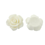 Cabochons Résine Fleur Blanche 15mm 10/pk