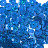 Paillettes 8mm Hologramme Bleu Royal 850/pk