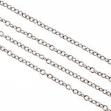 Chain Rolo 2x1.5mm Links Stainless Steel 1m