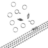 Chaîne & Apprêts Set Chaîne Boule 3mm Argent 36"