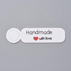 Gift Tags 13x50mm "Handmade with Love" 100/pk