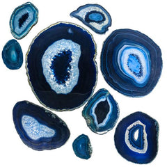 Agate Slab 2" Blue - Each