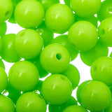Perles Rondes En Plastique 8mm 100/pk - Jaune Vert Néon