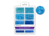 Kit de rocailles de verre et de perles de clairon - The Blues