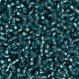 15/0 Miyuki Seed Beads #1424 Silver Lined Teal 8.2g